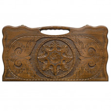 Нарды резные "Армянский узор 4" с ручкой